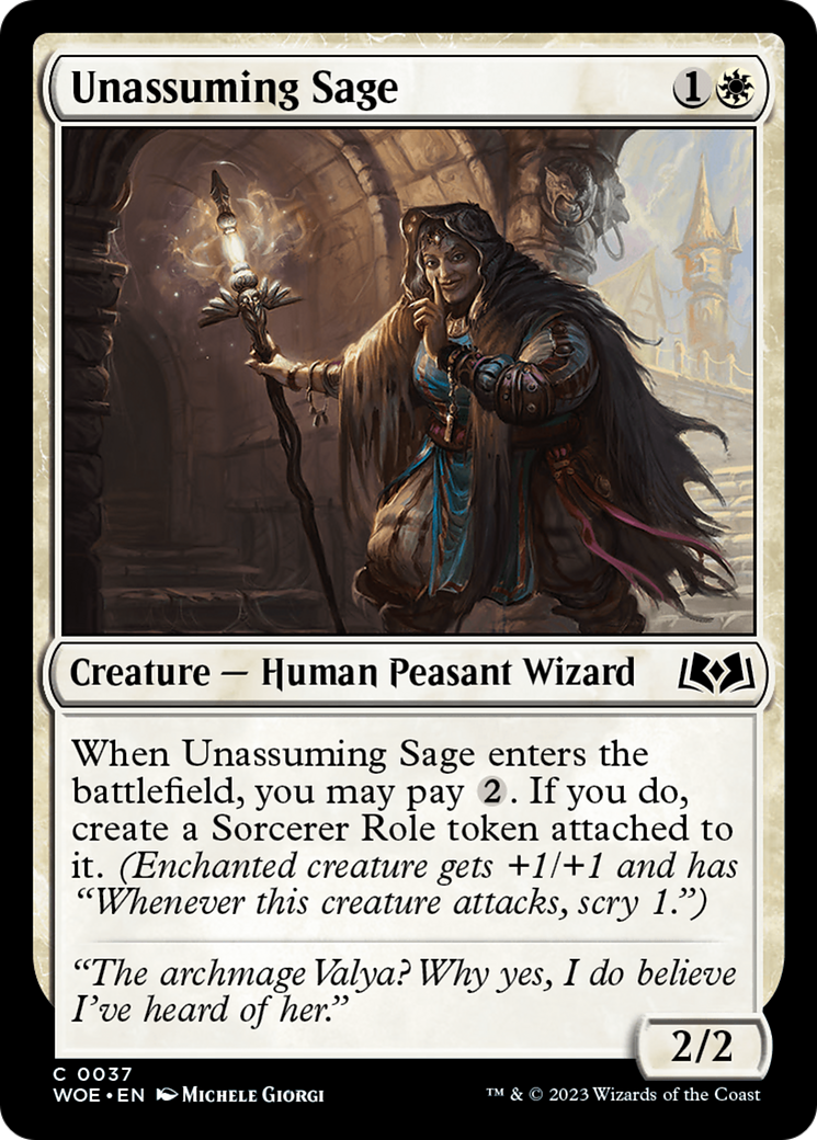 Unassuming Sage [Wilds of Eldraine] | Gear Gaming Fayetteville