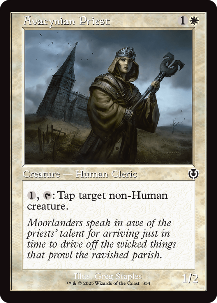 Avacynian Priest (Retro Frame) [Innistrad Remastered] | Gear Gaming Fayetteville