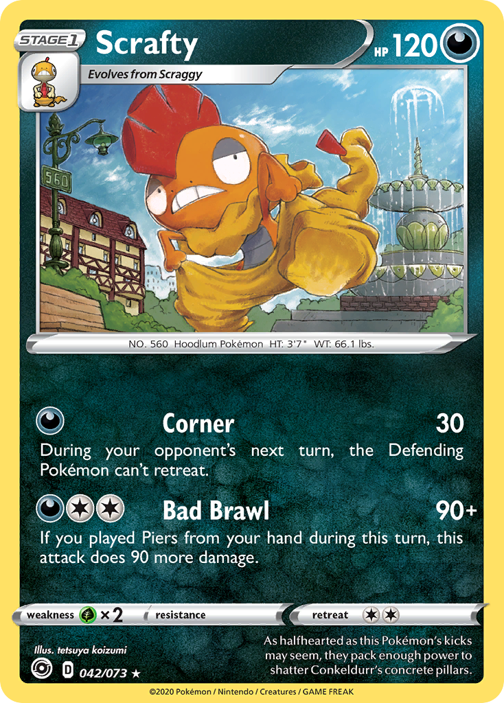 Scrafty (042/073) [Sword & Shield: Champion's Path] | Gear Gaming Fayetteville