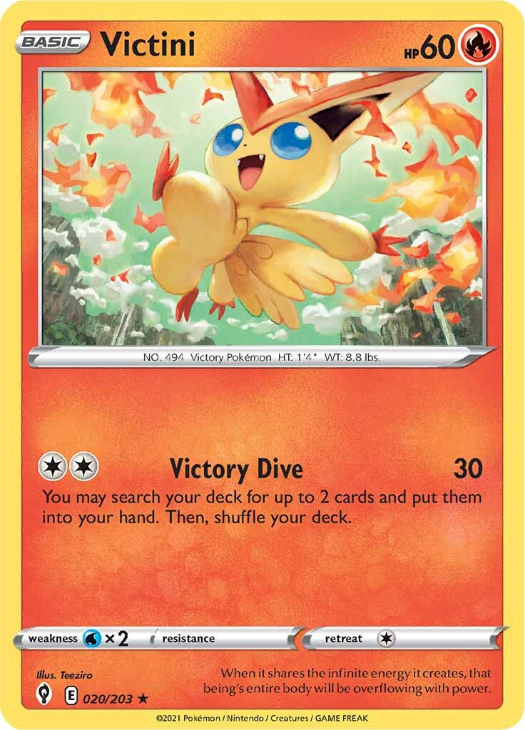 Victini (020/203) [Sword & Shield: Evolving Skies] | Gear Gaming Fayetteville