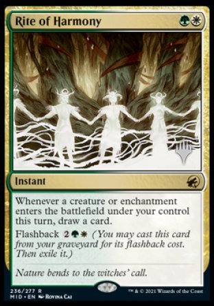 Rite of Harmony (Promo Pack) [Innistrad: Midnight Hunt Promos] | Gear Gaming Fayetteville