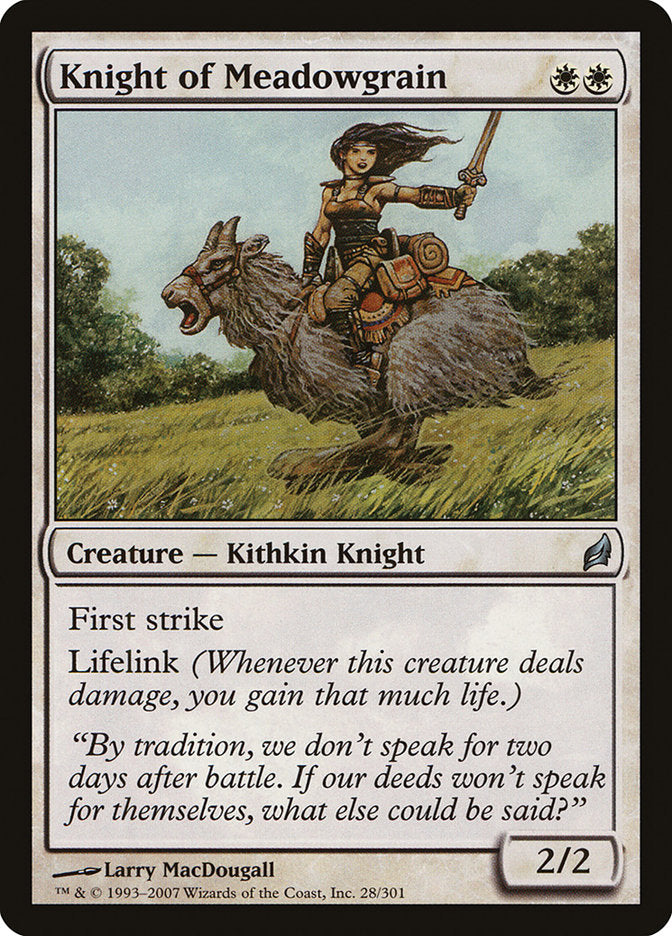 Knight of Meadowgrain [Lorwyn] | Gear Gaming Fayetteville