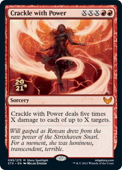 Crackle with Power [Strixhaven: School of Mages Prerelease Promos] | Gear Gaming Fayetteville