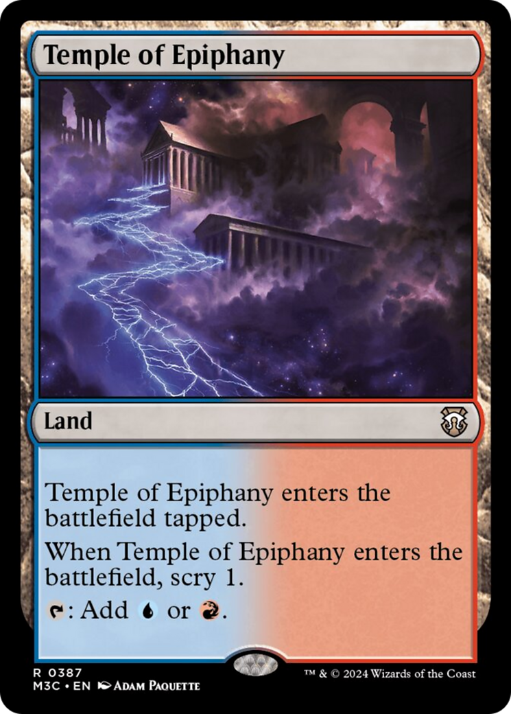 Temple of Epiphany (Ripple Foil) [Modern Horizons 3 Commander] | Gear Gaming Fayetteville