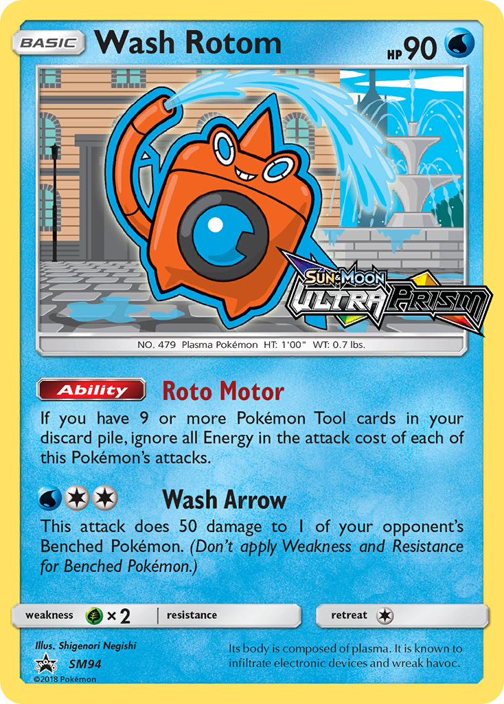 Wash Rotom (SM94) [Sun & Moon: Black Star Promos] | Gear Gaming Fayetteville