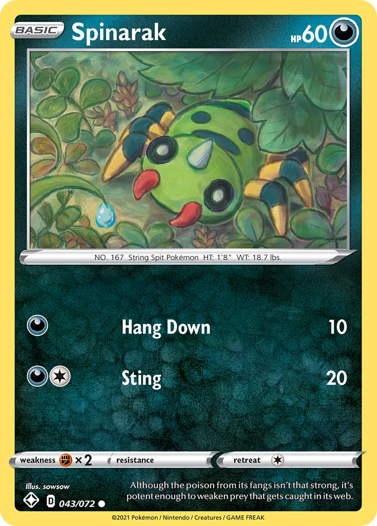 Spinarak (043/072) [Sword & Shield: Shining Fates] | Gear Gaming Fayetteville