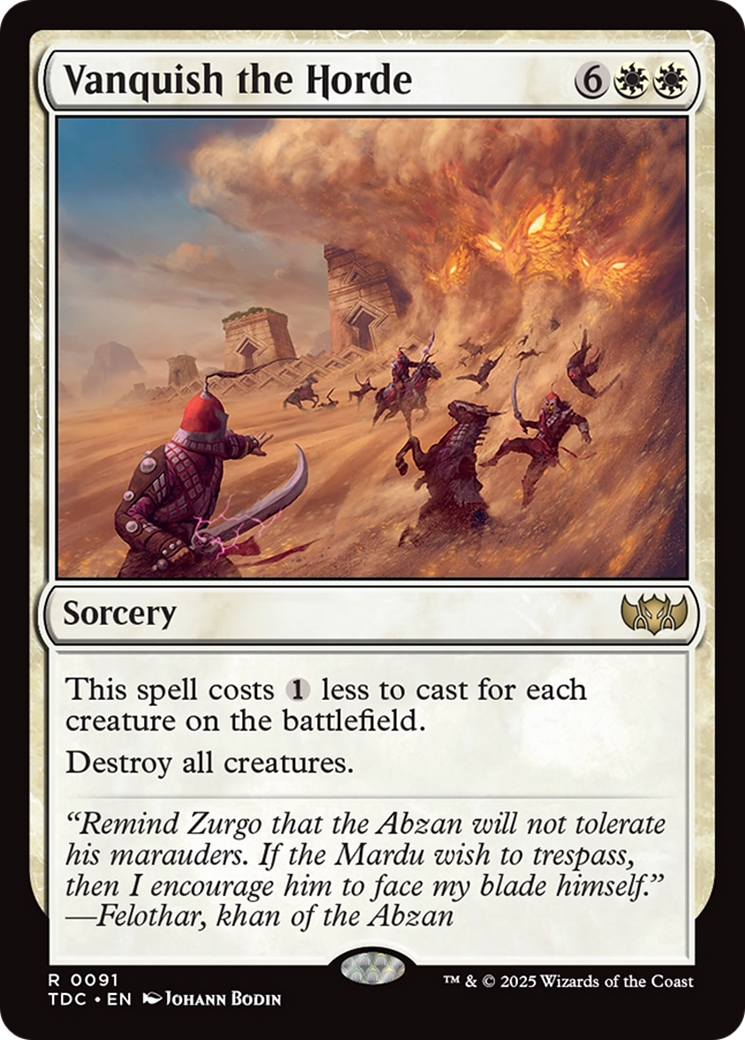 Vanquish the Horde [Tarkir: Dragonstorm Commander] | Gear Gaming Fayetteville