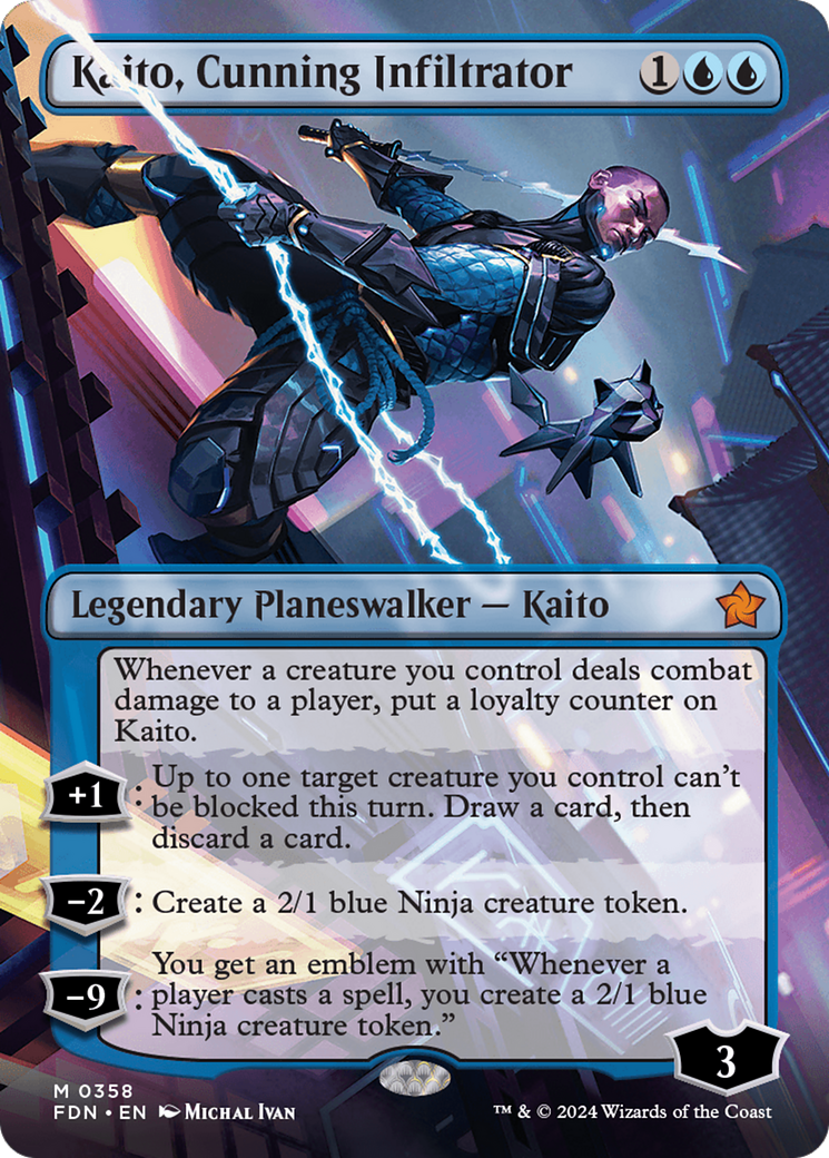 Kaito, Cunning Infiltrator (Borderless) [Foundations] | Gear Gaming Fayetteville