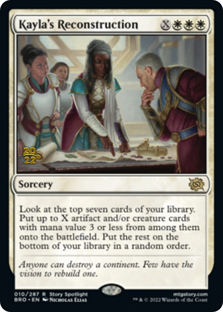 Kayla's Reconstruction [The Brothers' War Prerelease Promos] | Gear Gaming Fayetteville