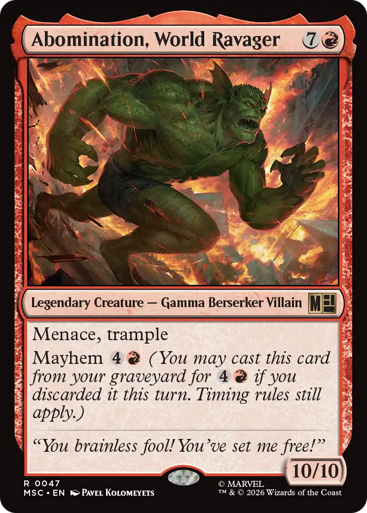 Abomination, World Ravager [Marvel Super Heroes Commander] | Gear Gaming Fayetteville