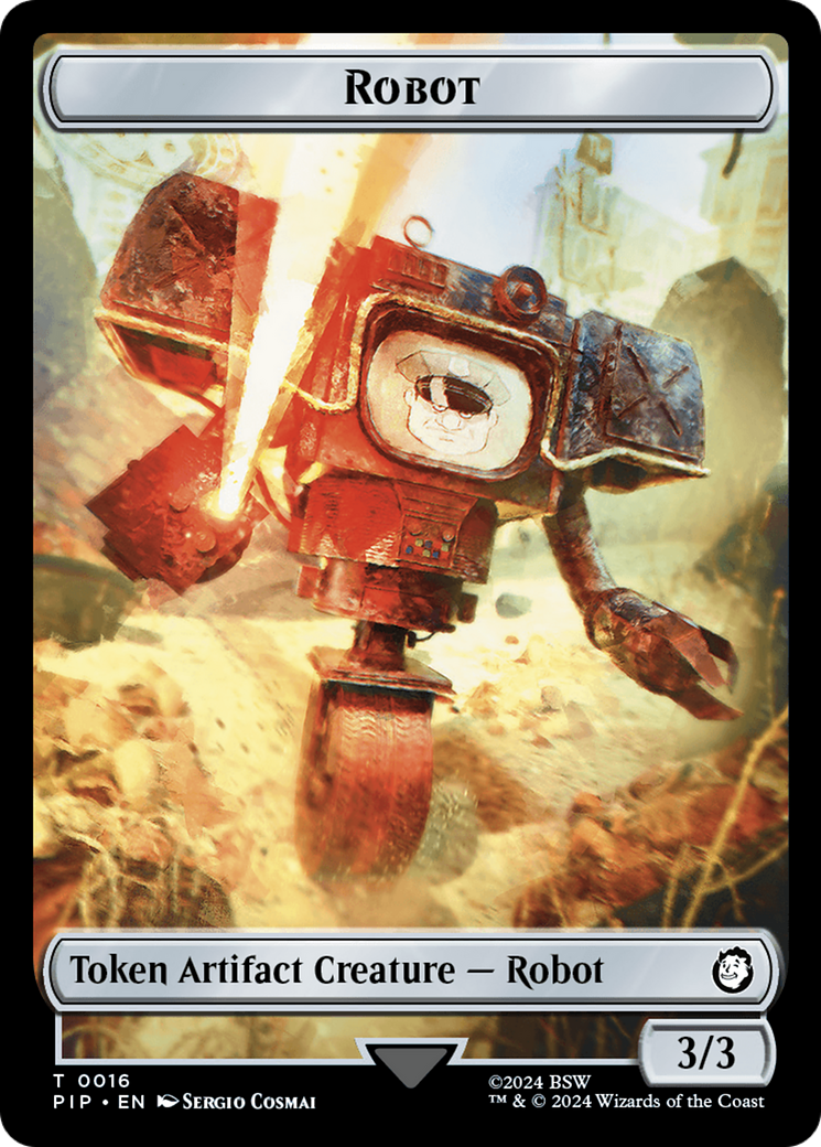 Radiation // Robot Double-Sided Token [Fallout Tokens] | Gear Gaming Fayetteville