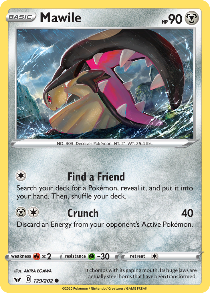 Mawile (129/202) [Sword & Shield: Base Set] | Gear Gaming Fayetteville