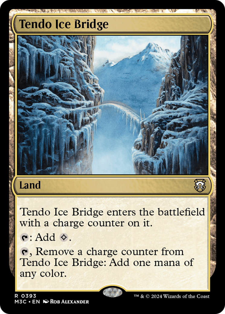 Tendo Ice Bridge (Ripple Foil) [Modern Horizons 3 Commander] | Gear Gaming Fayetteville