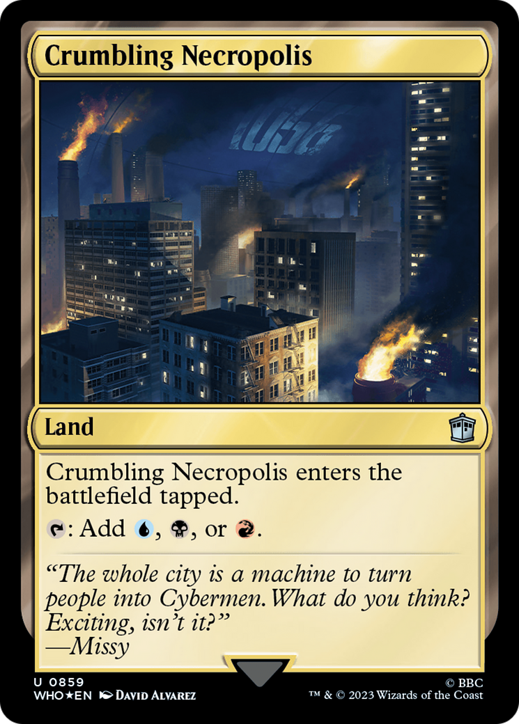 Crumbling Necropolis (Surge Foil) [Doctor Who] | Gear Gaming Fayetteville
