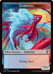 Elemental (0019) // Copy Double-Sided Token [Secrets of Strixhaven Commander Tokens] | Gear Gaming Fayetteville