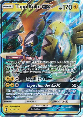 Tapu Koko GX (47/145) (Jumbo Card) [Sun & Moon: Guardians Rising] | Gear Gaming Fayetteville