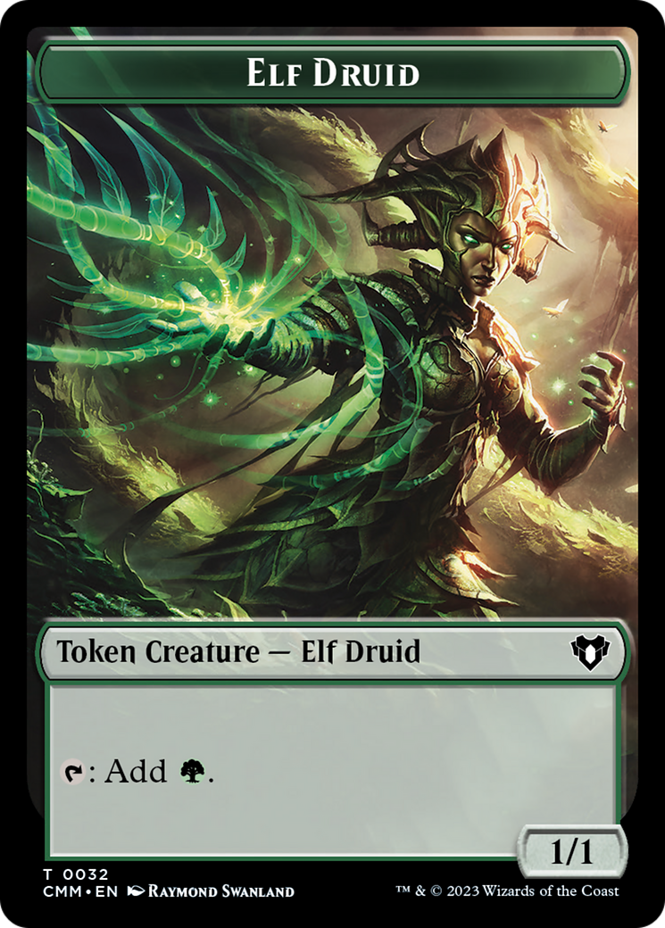 Elf Druid Token [Commander Masters Tokens] | Gear Gaming Fayetteville