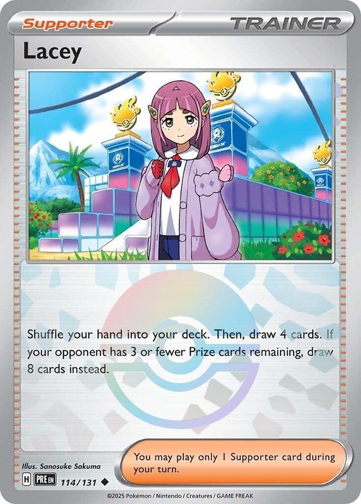 Lacey (114/131) (Poke Ball Pattern) [Scarlet & Violet: Prismatic Evolutions] | Gear Gaming Fayetteville