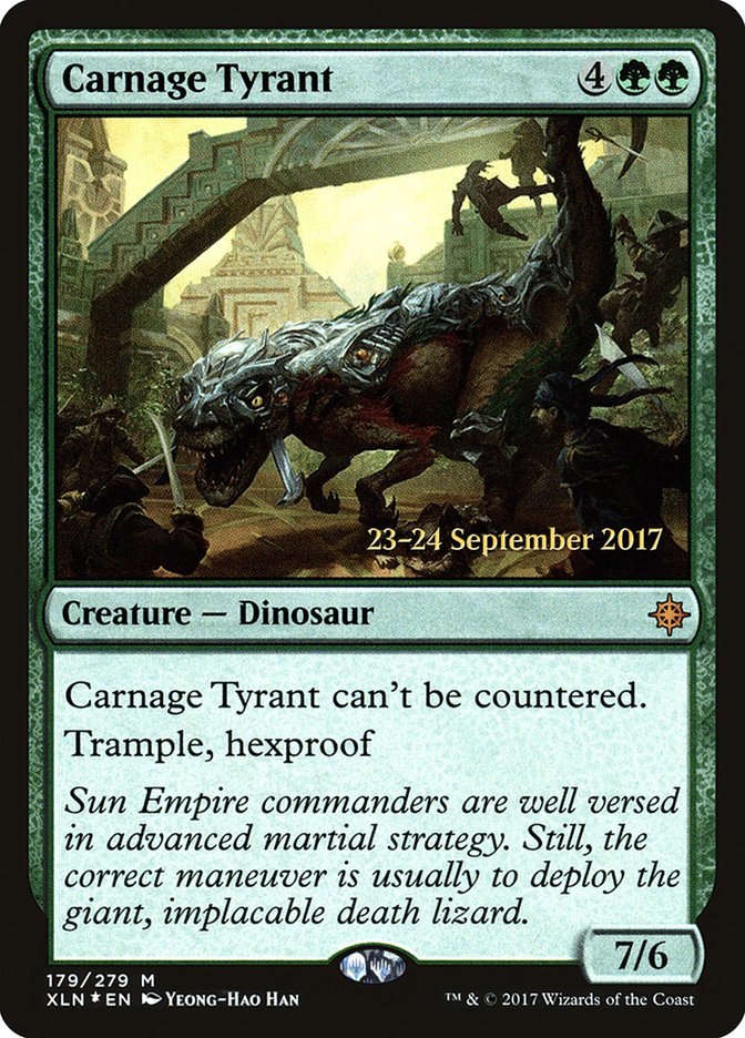 Carnage Tyrant [Ixalan Prerelease Promos] | Gear Gaming Fayetteville