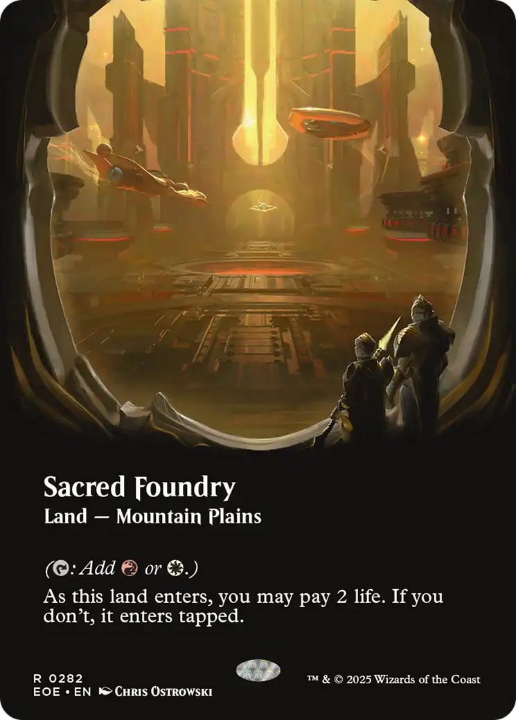 Sacred Foundry (Borderless) [Edge of Eternities] | Gear Gaming Fayetteville