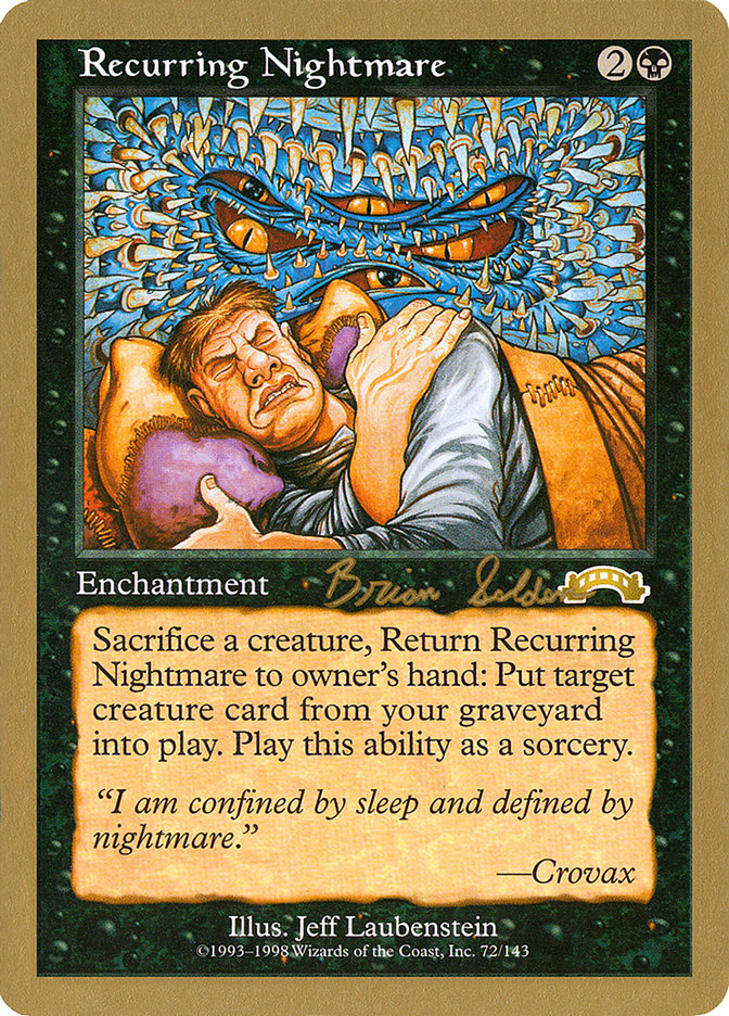 Recurring Nightmare (Brian Selden) [World Championship Decks 1998] | Gear Gaming Fayetteville