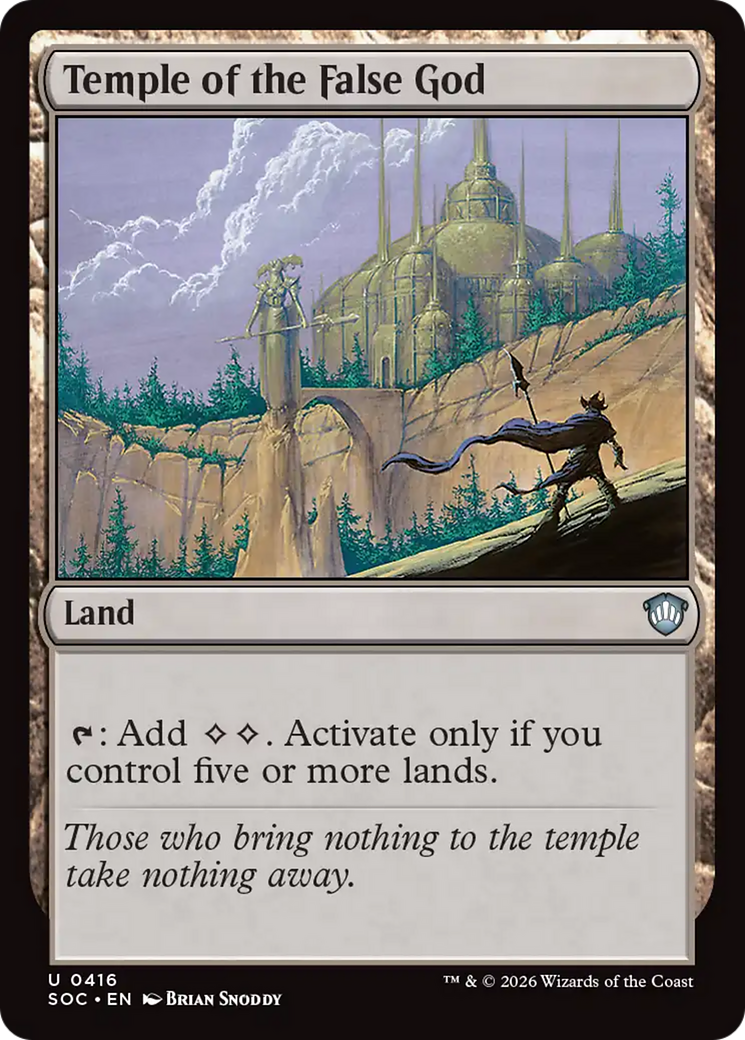 Temple of the False God [Secrets of Strixhaven Commander] | Gear Gaming Fayetteville