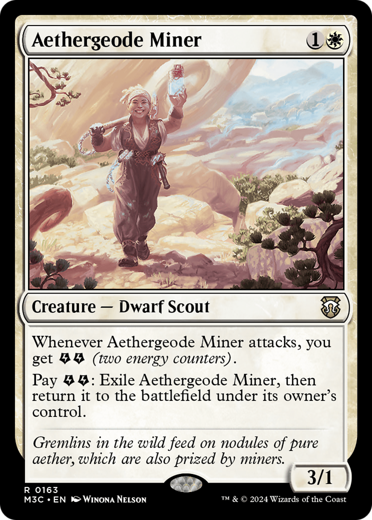 Aethergeode Miner (Ripple Foil) [Modern Horizons 3 Commander] | Gear Gaming Fayetteville