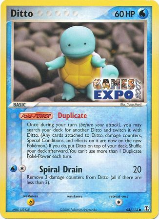 Ditto (64/113) (Games Expo Exclusive) [EX: Delta Species] | Gear Gaming Fayetteville