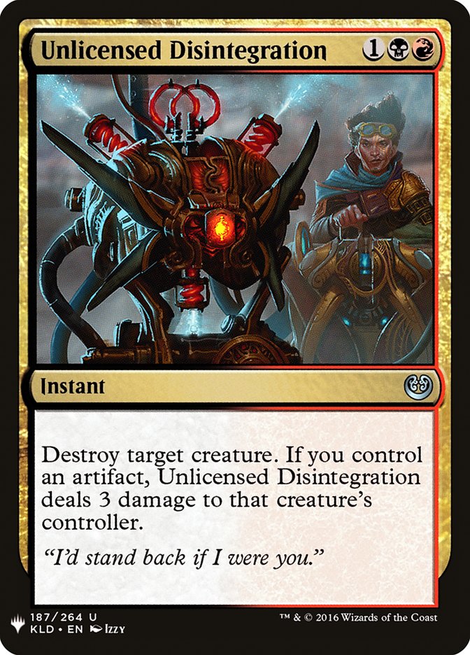 Unlicensed Disintegration [Mystery Booster] | Gear Gaming Fayetteville