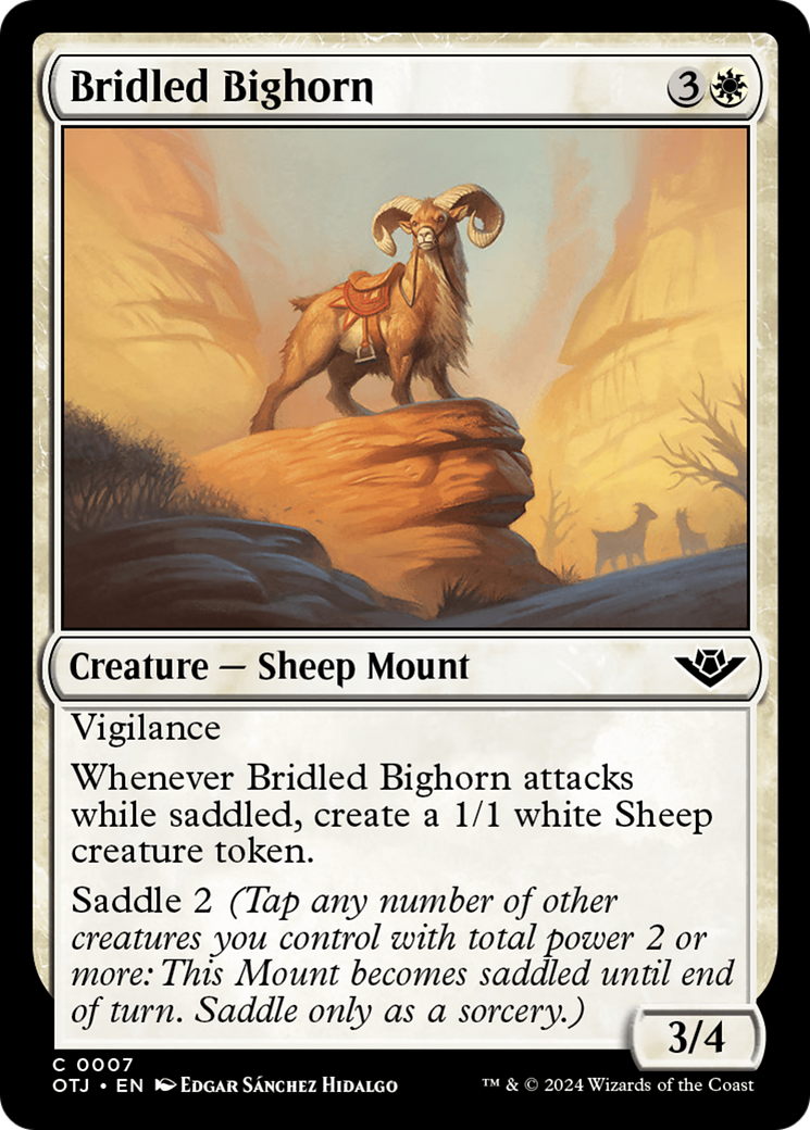 Bridled Bighorn [Outlaws of Thunder Junction] | Gear Gaming Fayetteville