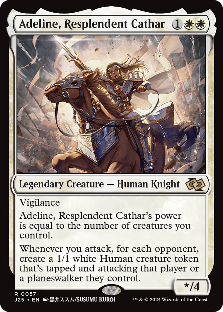 Adeline, Resplendent Cathar (Anime) [Foundations Jumpstart] | Gear Gaming Fayetteville