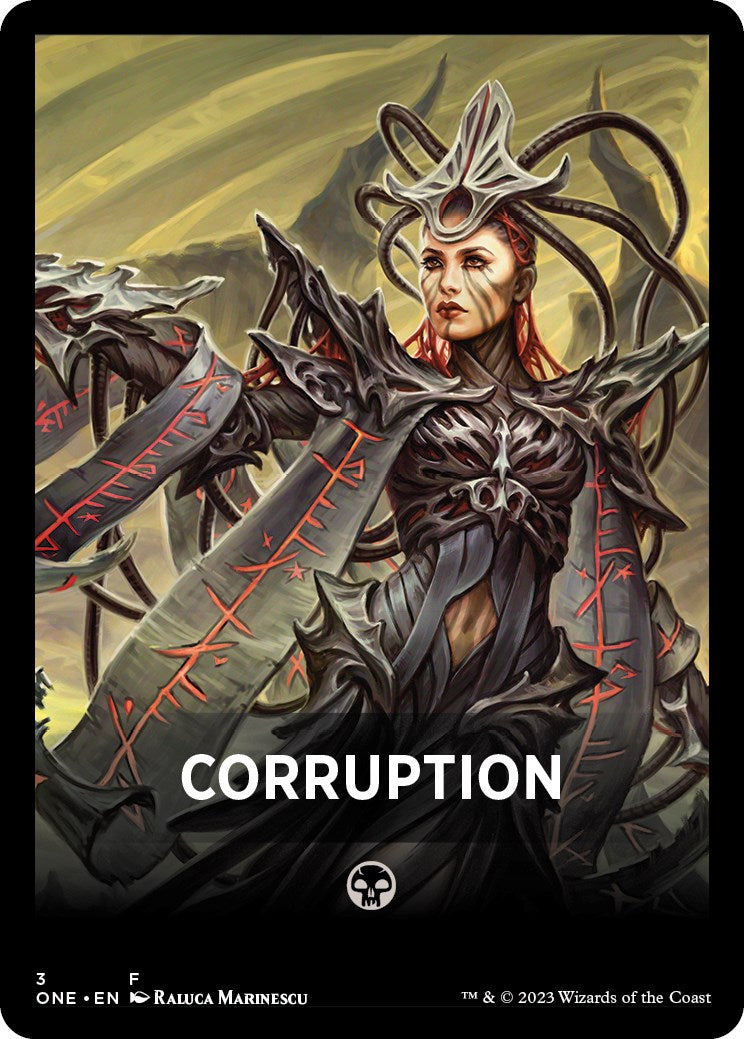 Corruption Theme Card [Phyrexia: All Will Be One Tokens] | Gear Gaming Fayetteville