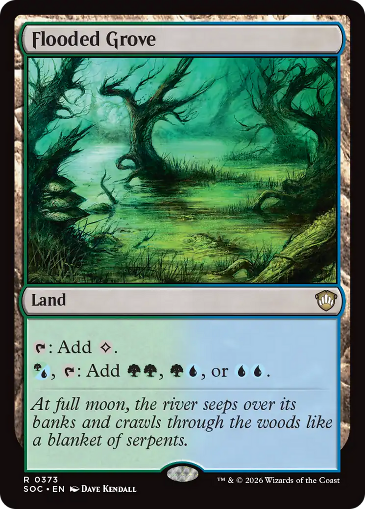 Flooded Grove [Secrets of Strixhaven Commander] | Gear Gaming Fayetteville