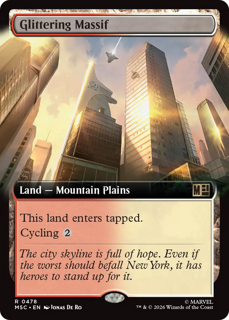 Glittering Massif (Extended Art) [Marvel Super Heroes Commander] | Gear Gaming Fayetteville