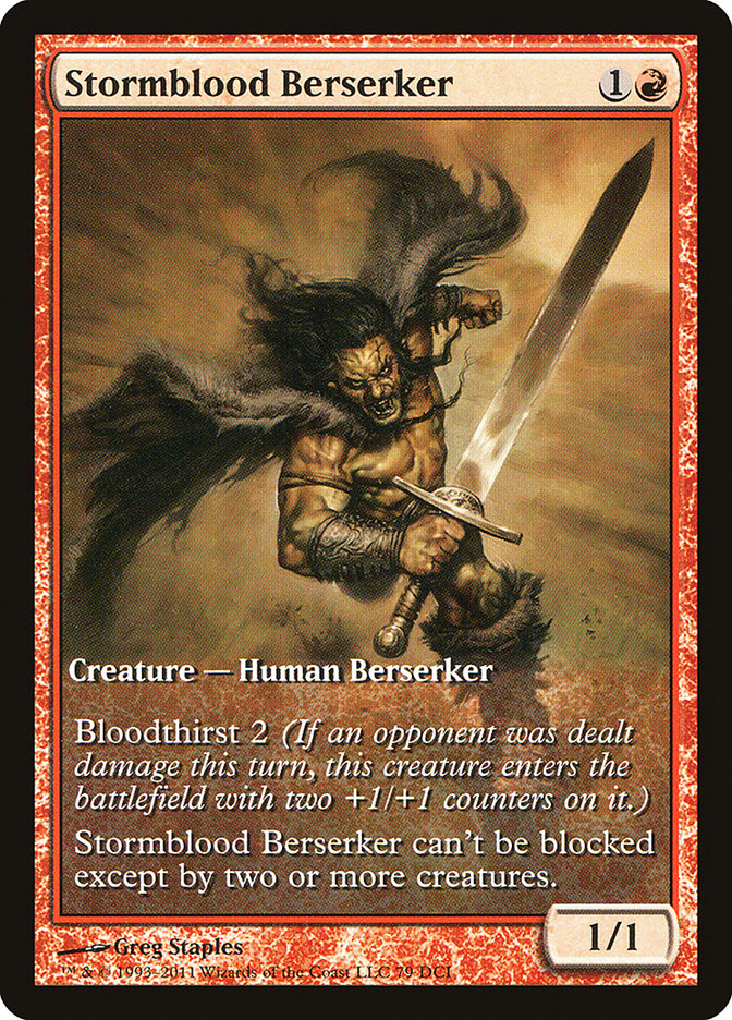Stormblood Berserker (Extended Art) [Magic 2012 Promos] | Gear Gaming Fayetteville