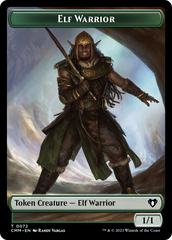 Elf Warrior // Cleric Double-Sided Token [Commander Masters Tokens] | Gear Gaming Fayetteville