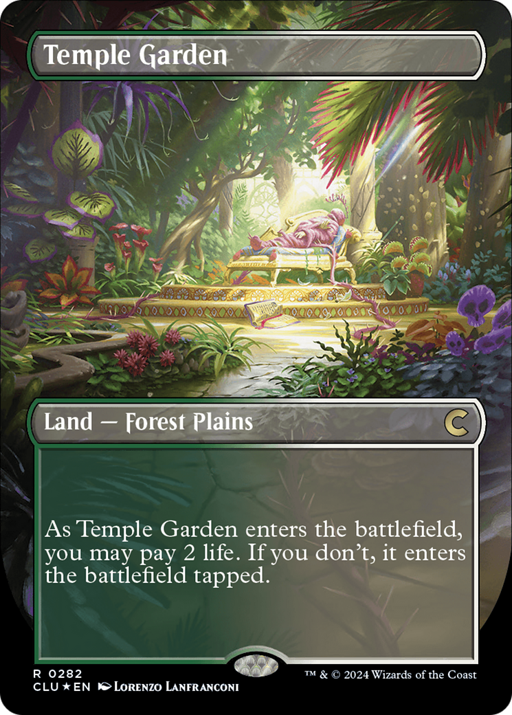 Temple Garden (Borderless) [Ravnica: Clue Edition] | Gear Gaming Fayetteville