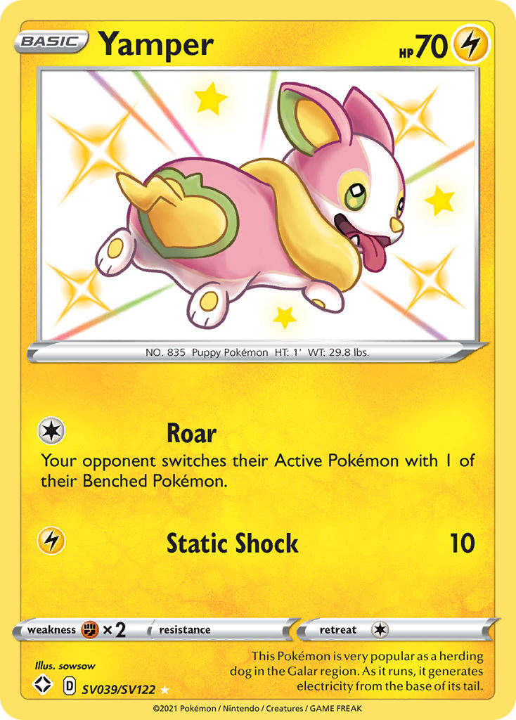 Yamper (SV039/SV122) [Sword & Shield: Shining Fates] | Gear Gaming Fayetteville
