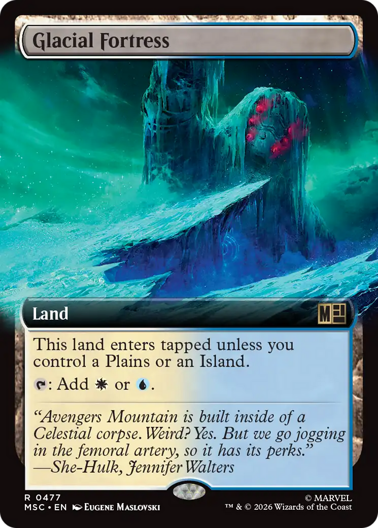 Glacial Fortress (Extended Art) [Marvel Super Heroes Commander] | Gear Gaming Fayetteville
