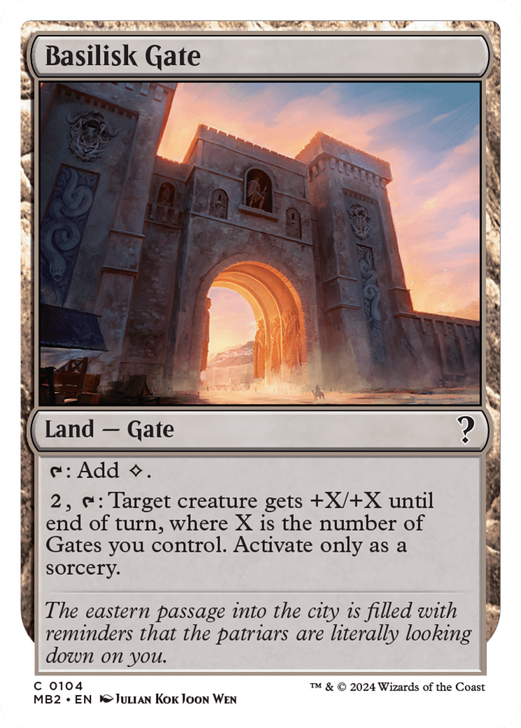 Basilisk Gate (White Border) [Mystery Booster 2] | Gear Gaming Fayetteville