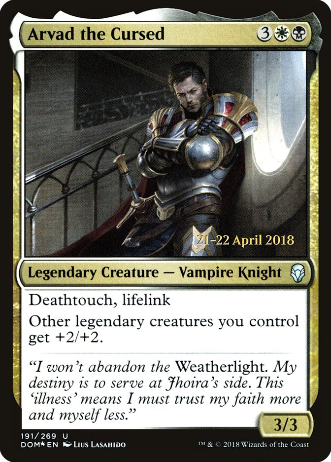 Arvad the Cursed [Dominaria Prerelease Promos] | Gear Gaming Fayetteville