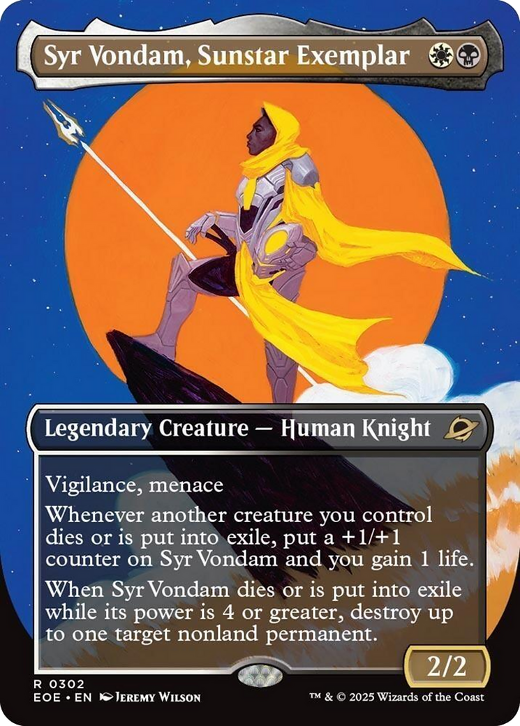 Syr Vondam, Sunstar Exemplar (Borderless) [Edge of Eternities] | Gear Gaming Fayetteville