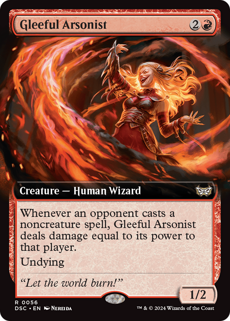 Gleeful Arsonist (Extended Art) [Duskmourn: House of Horror Commander] | Gear Gaming Fayetteville