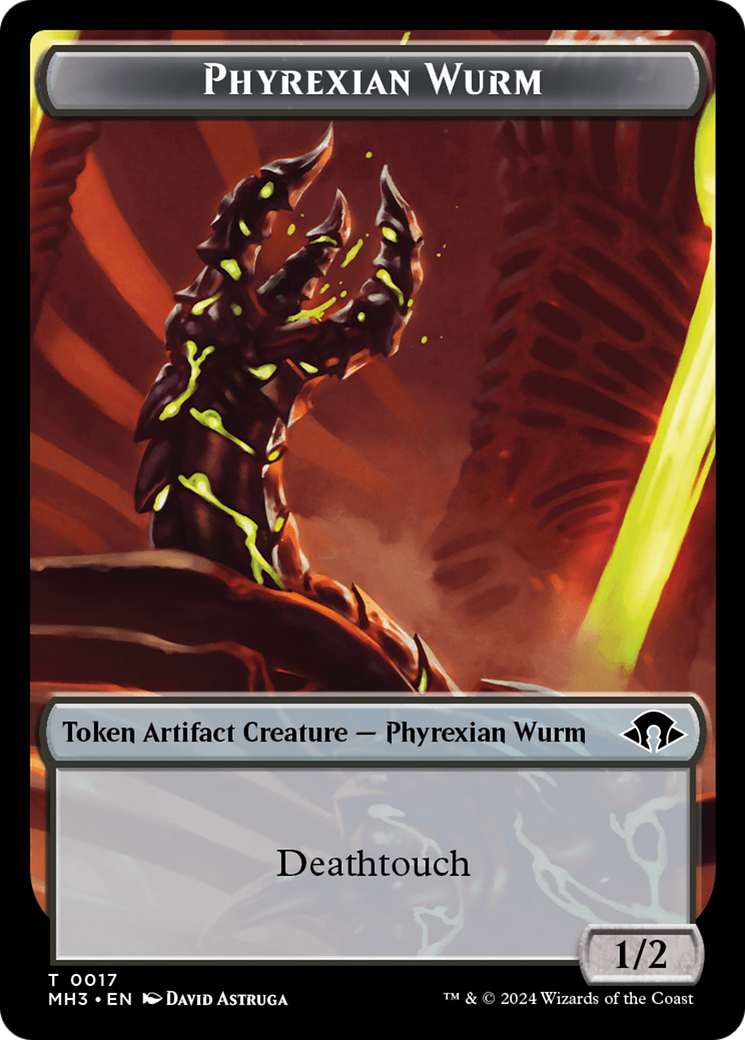 Phyrexian Wurm Token (0017) [Modern Horizons 3 Tokens] | Gear Gaming Fayetteville