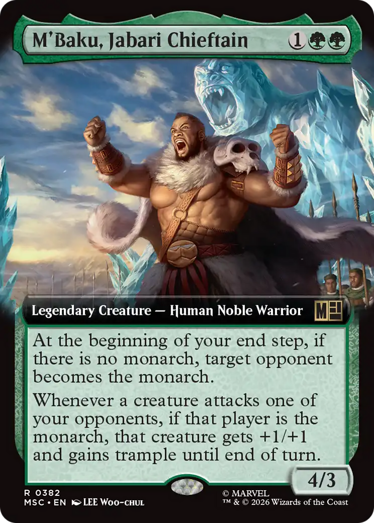 M'Baku, Jabari Chieftain (Extended Art) [Marvel Super Heroes Commander] | Gear Gaming Fayetteville