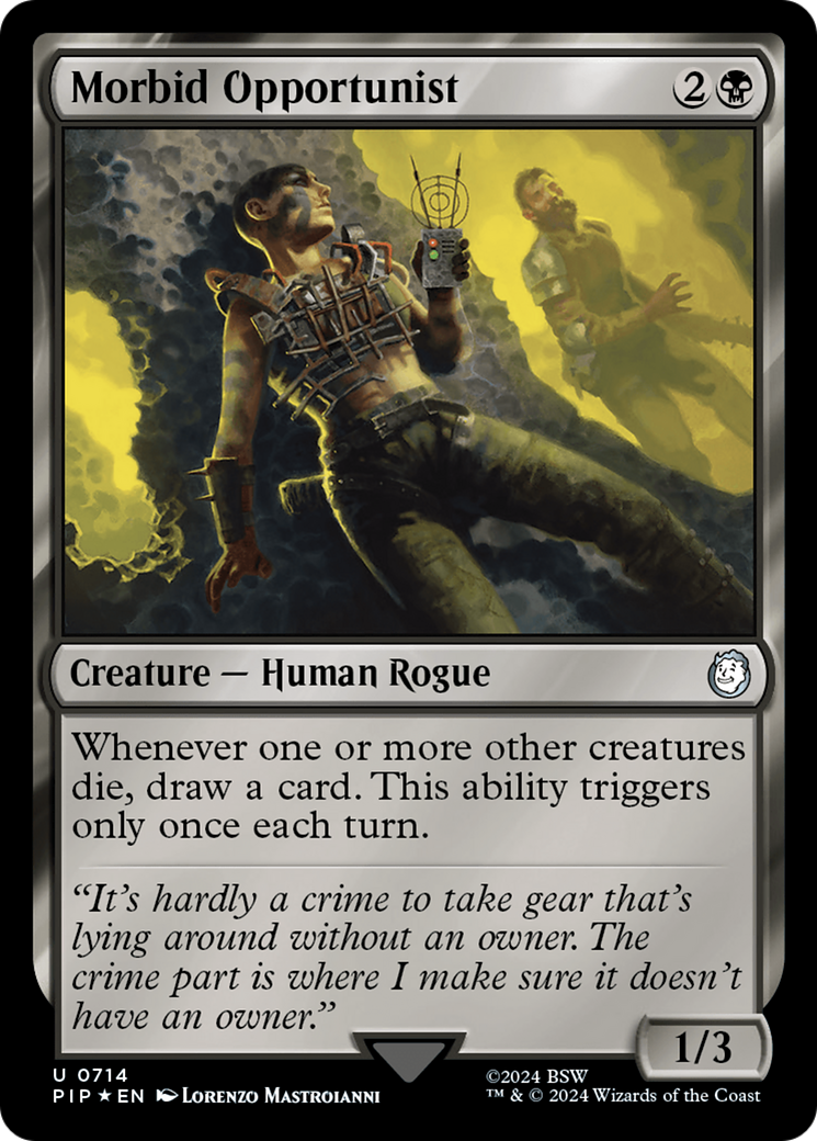 Morbid Opportunist (Surge Foil) [Fallout] | Gear Gaming Fayetteville