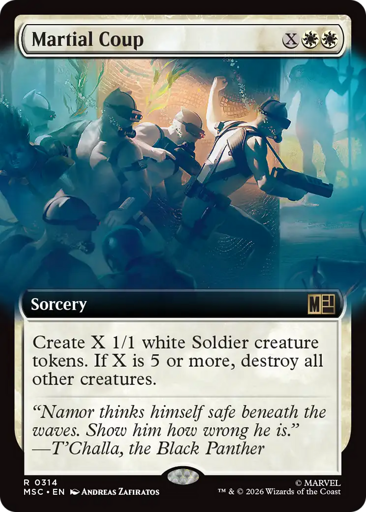 Martial Coup (Extended Art) [Marvel Super Heroes Commander] | Gear Gaming Fayetteville