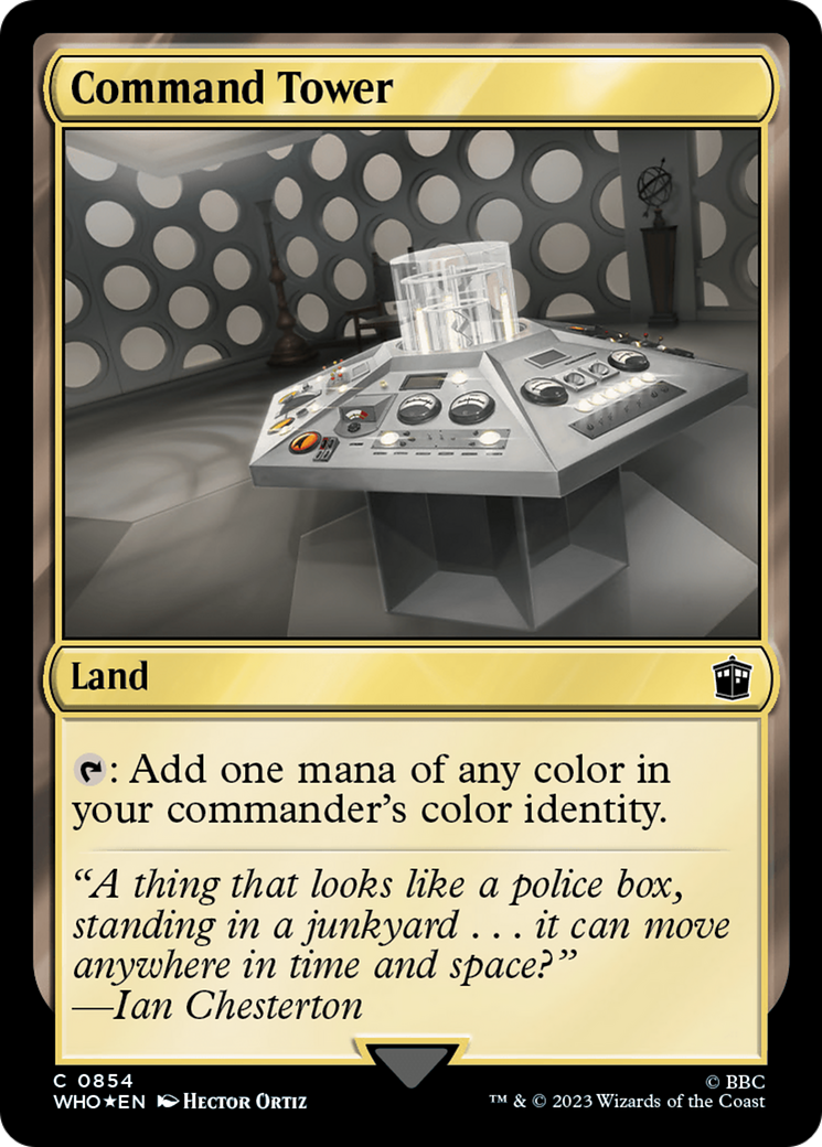 Command Tower (0854) (Surge Foil) [Doctor Who] | Gear Gaming Fayetteville