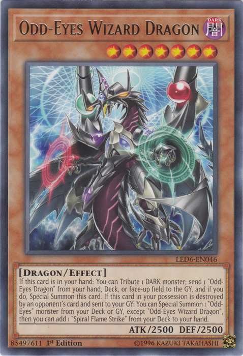Odd-Eyes Wizard Dragon [LED6-EN046] Rare | Gear Gaming Fayetteville