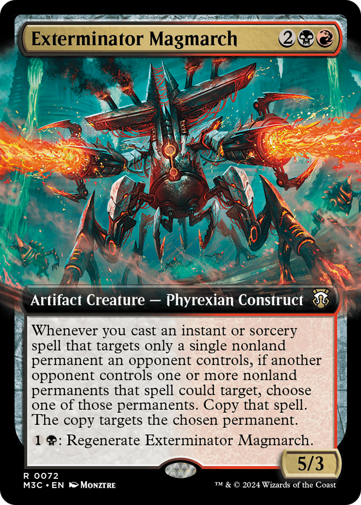 Exterminator Magmarch (Extended Art) (Ripple Foil) [Modern Horizons 3 Commander] | Gear Gaming Fayetteville